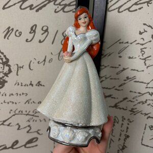 DAMAGED Vtg Disney The Little Mermaid Porcelain Figurine Wedding Bride Ariel DMG